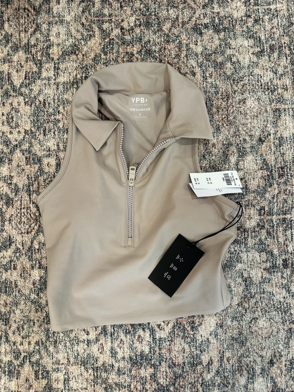 YPB Abercrombie Taupe Active Top